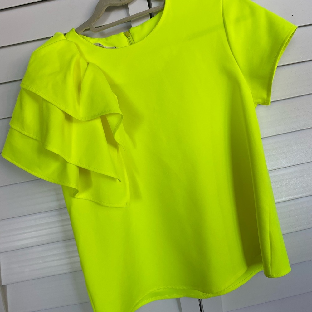 Stunning NaaNaa Neon yellow top with sleeve detail. Worn only once.